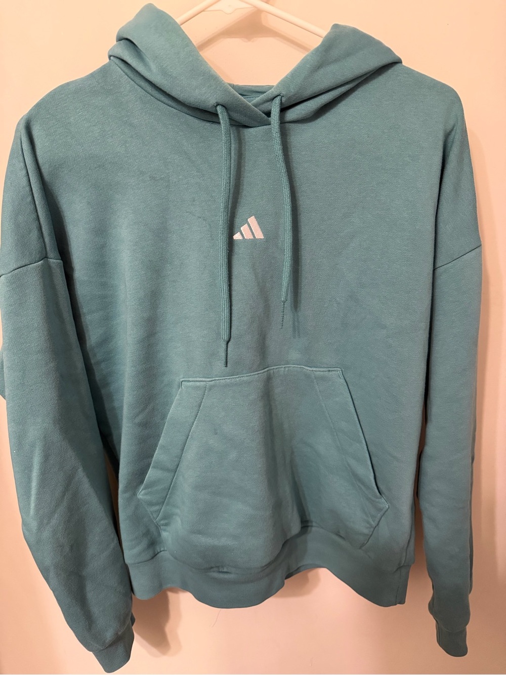 Adidas Teal Hooded Sweatshirt - wo Casual Hoodie